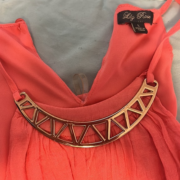 Coral dress - Picture 3 of 4